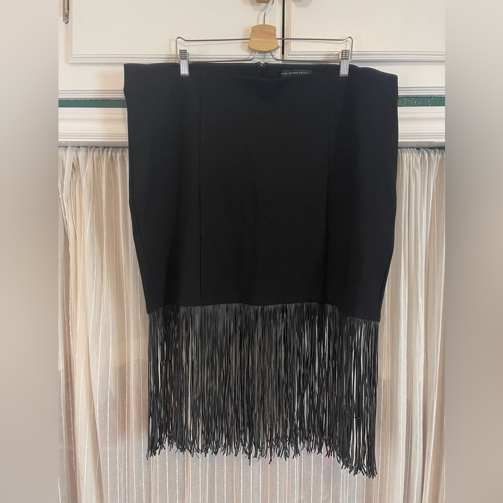 Black Fringe Skirt